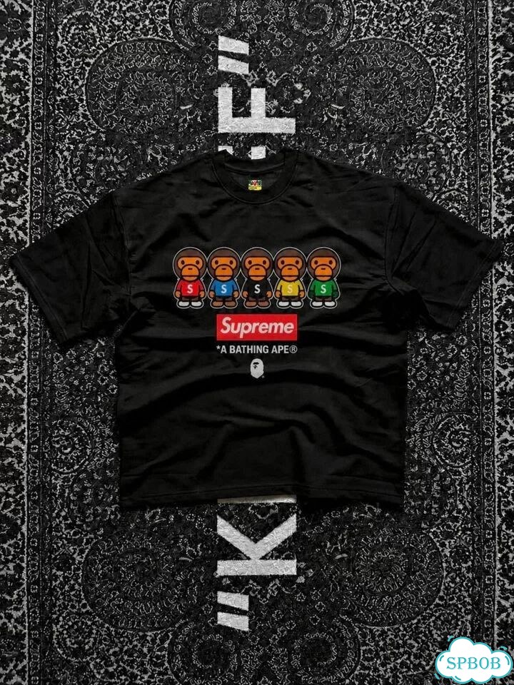 Футболка Bape x Supreme Bathing Team фото 1