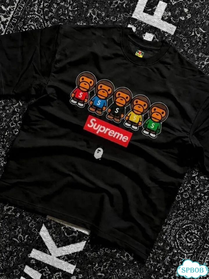 Футболка Bape x Supreme Bathing Team фото 3