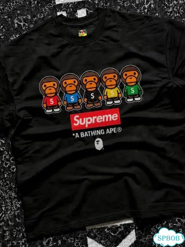 Футболка Bape x Supreme Bathing Team фото 4