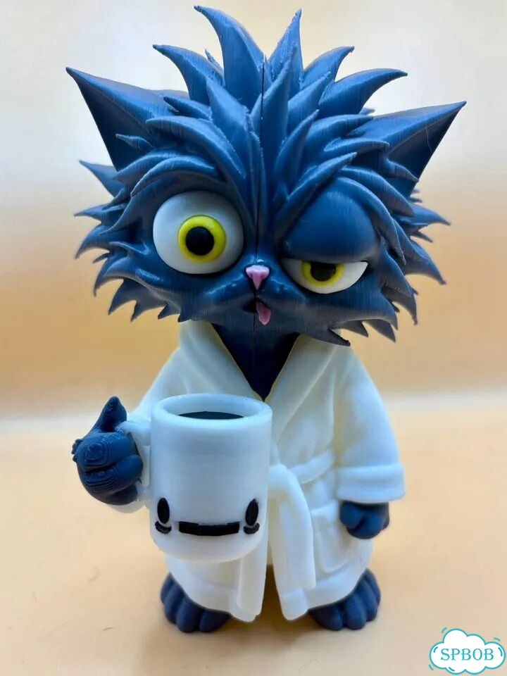 Фигурка Не выспавшийся кот 3D для Анны фото 1