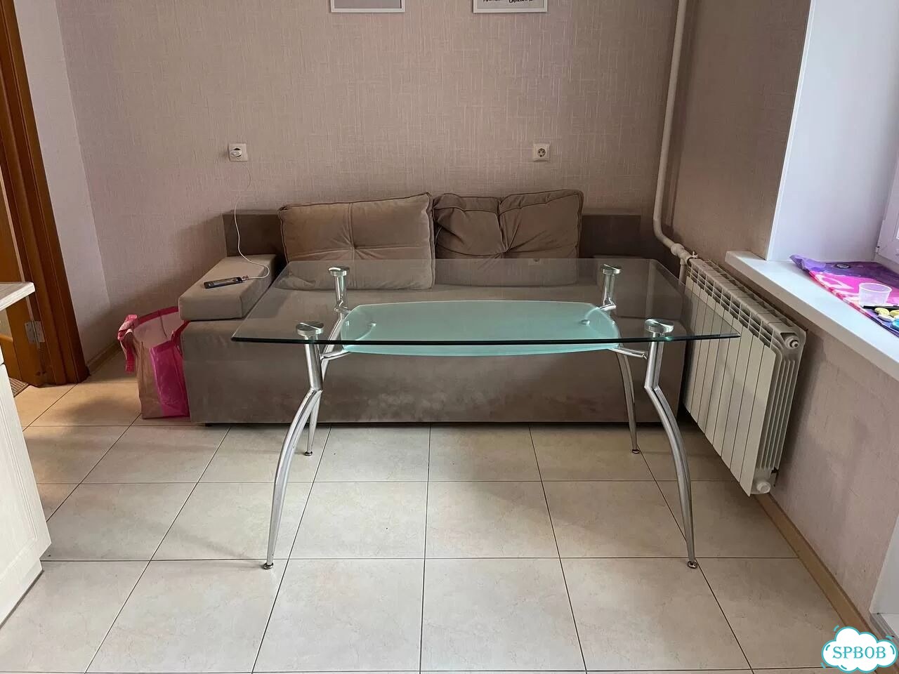 Кухонный стол из закаленного стекла фото 3
