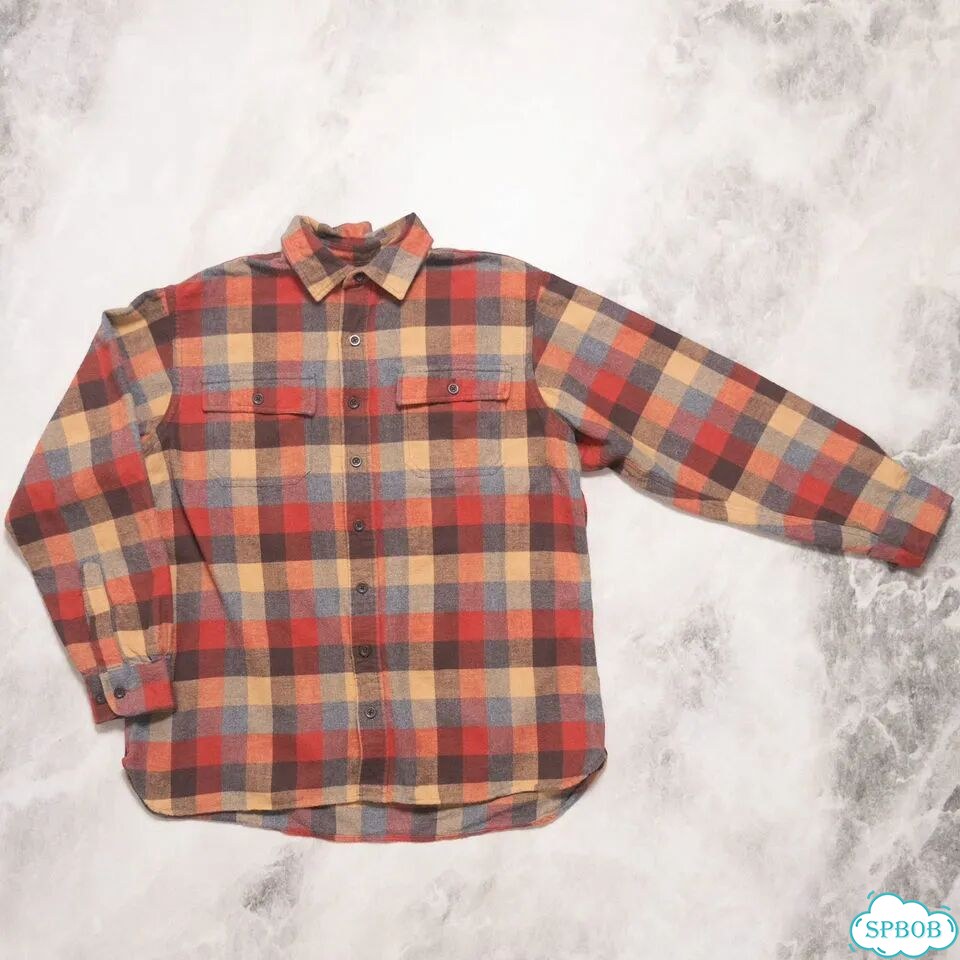 L.L. Bean L фланелевая рубашка фото 1