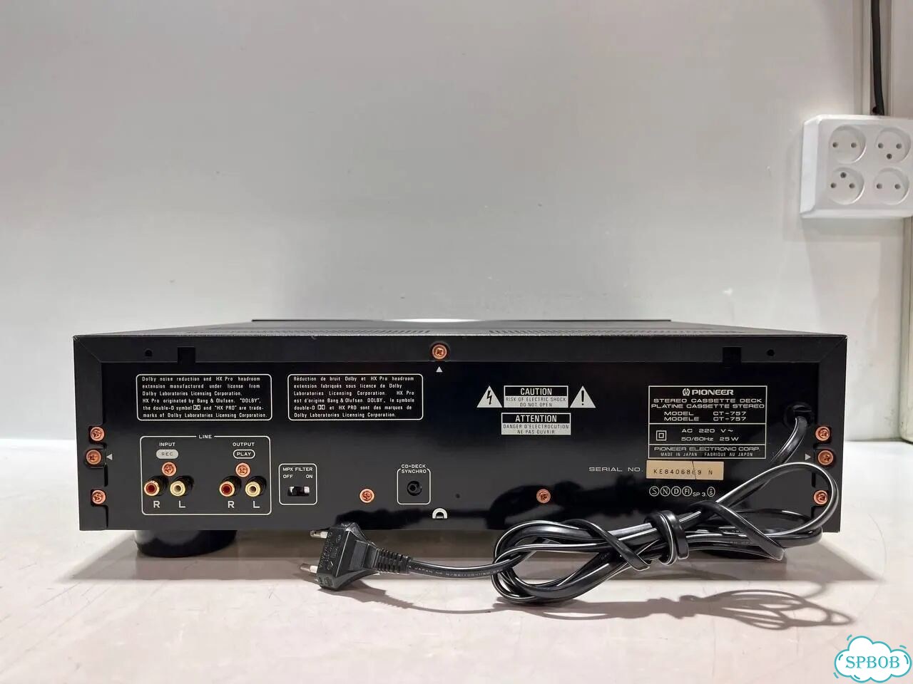 Pioneer CT-757 Трехголовая кассетная дека Japan фото 8