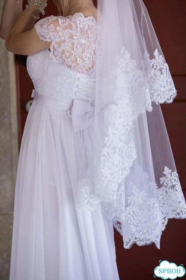 Свадебное платье Dianelli, р. 40, фата фото 5