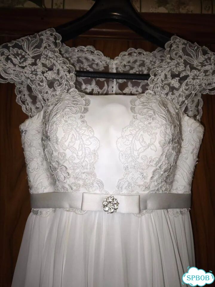 Свадебное платье Dianelli, р. 40, фата фото 7