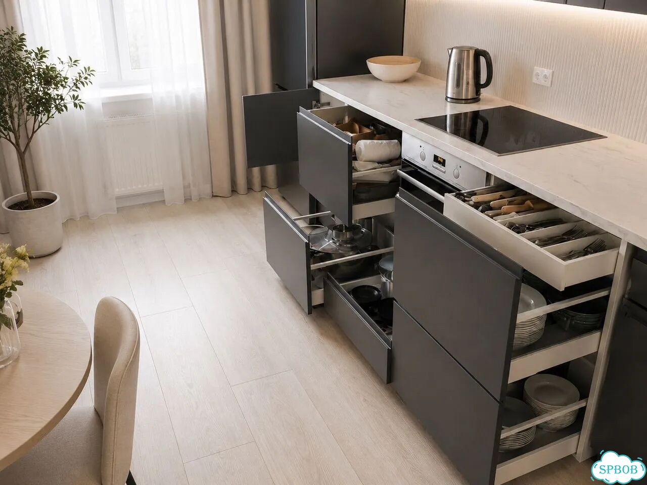 Кухня IKEA metod с техникой Electrolux фото 1