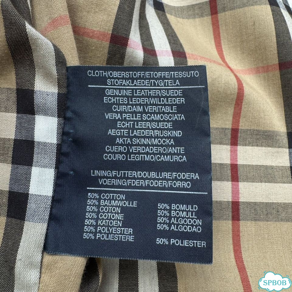 Кожаная куртка Burberry «Black Vintage Nova Check» фото 7