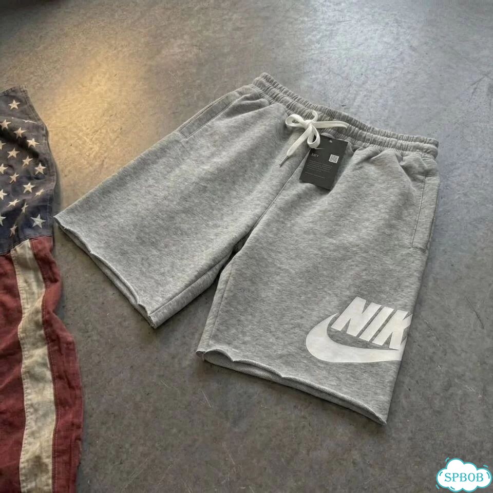 Шорты Nike big logo серые фото 1