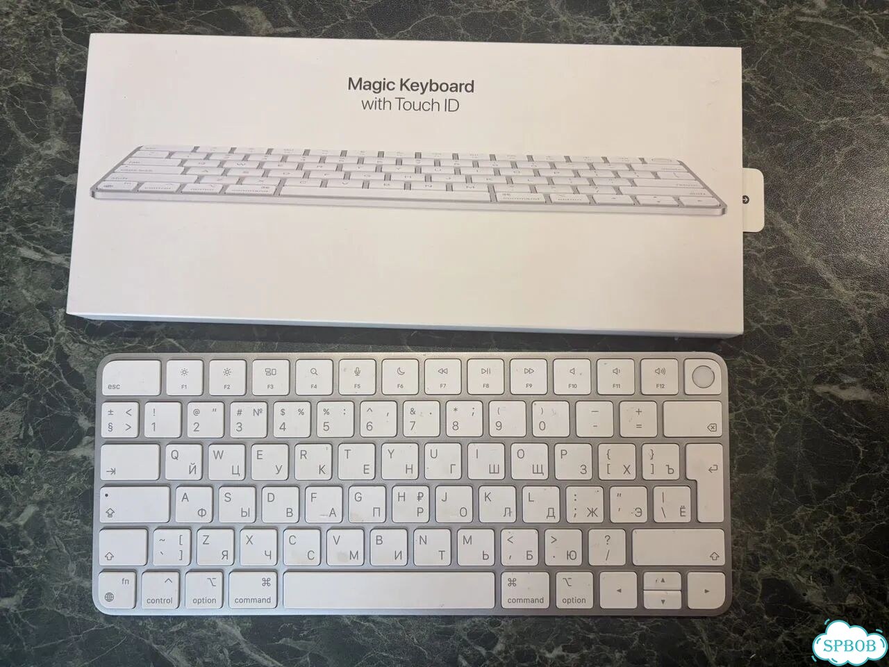 Клавиатура apple magic keyboard touch id русская фото 1