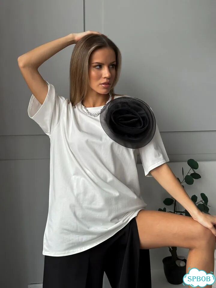 Футболка графитовая оверсайз фото 4