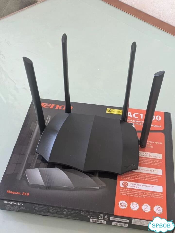 Wi-fi роутер Tenda AC8 фото 1
