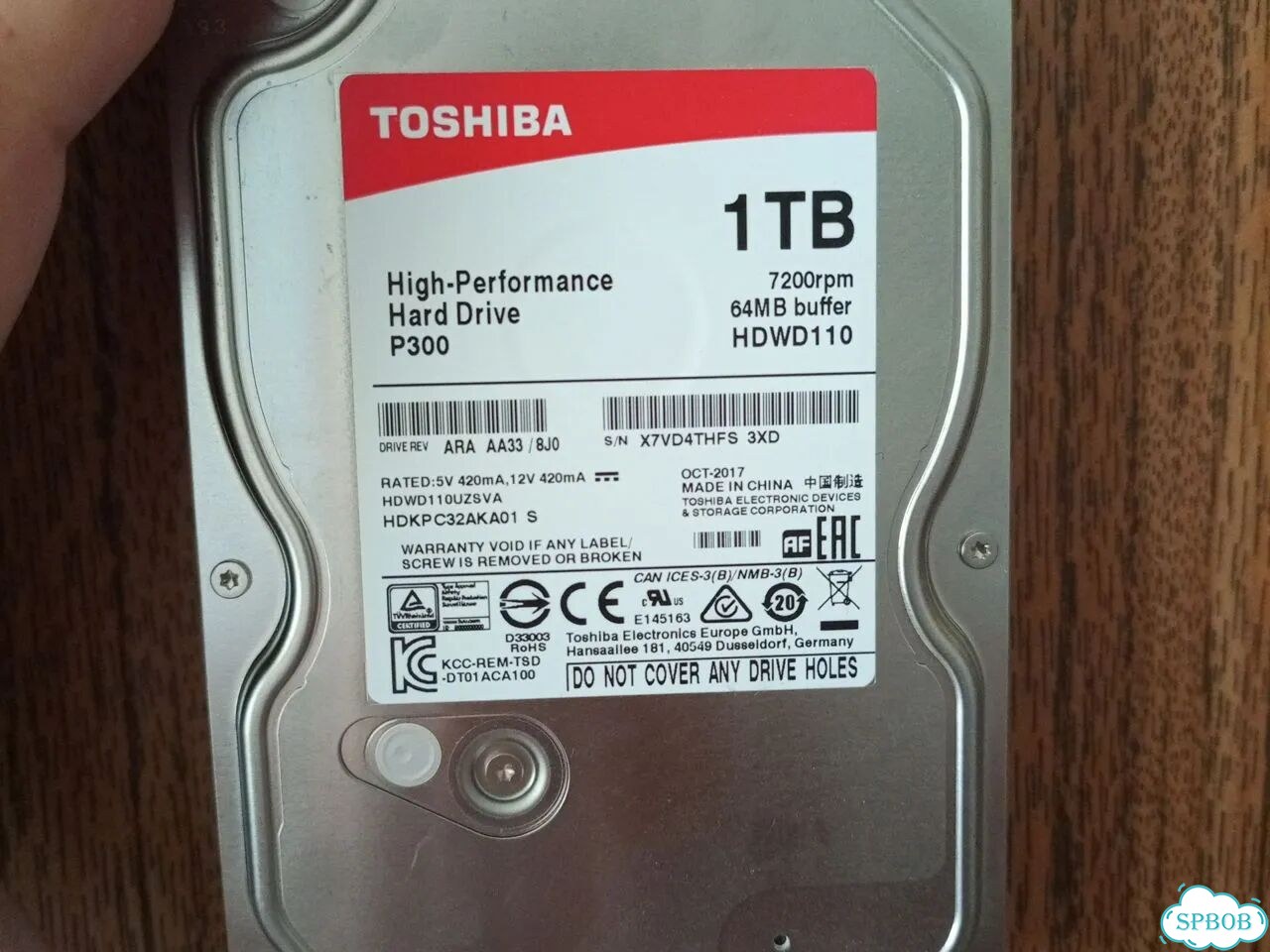 Toshiba P300 1TB фото 1
