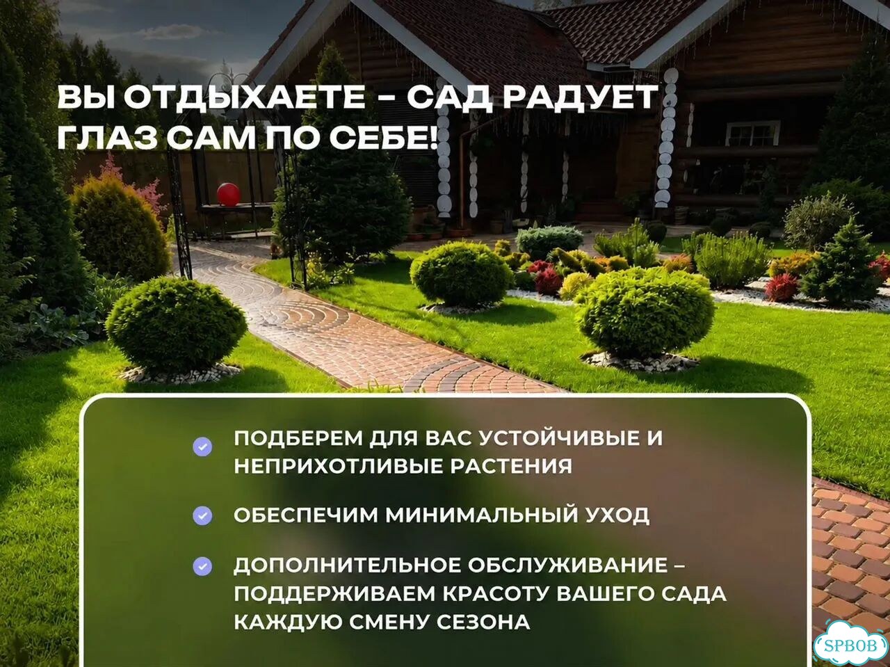 Озеленение и благоустройство участка и территории фото 6