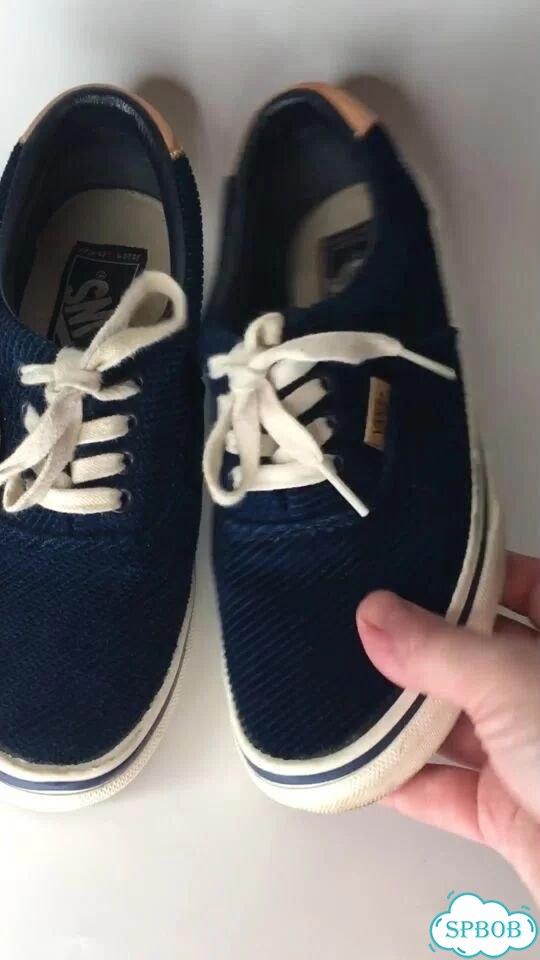 Кеды Vans синие велюр фото 1