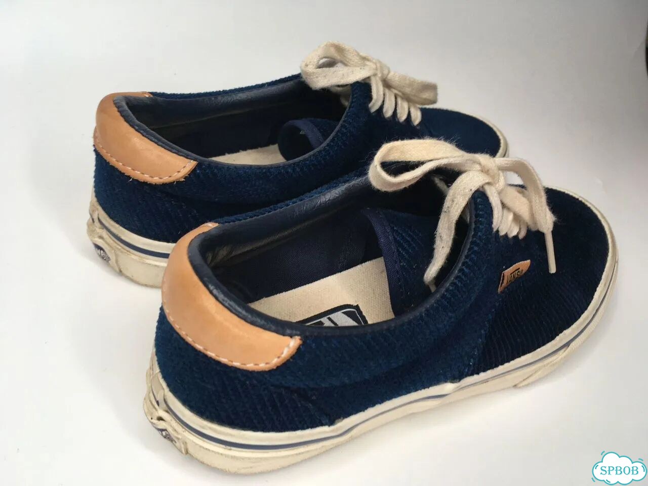 Кеды Vans синие велюр фото 11
