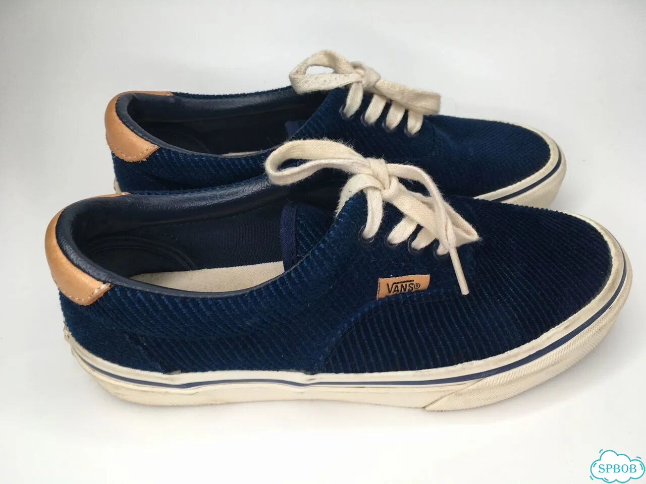Кеды Vans синие велюр фото 2