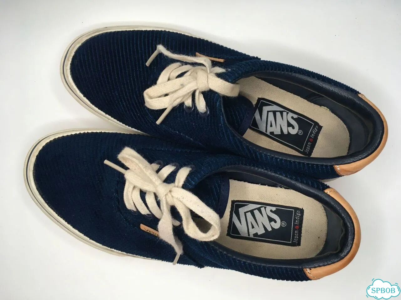 Кеды Vans синие велюр фото 4