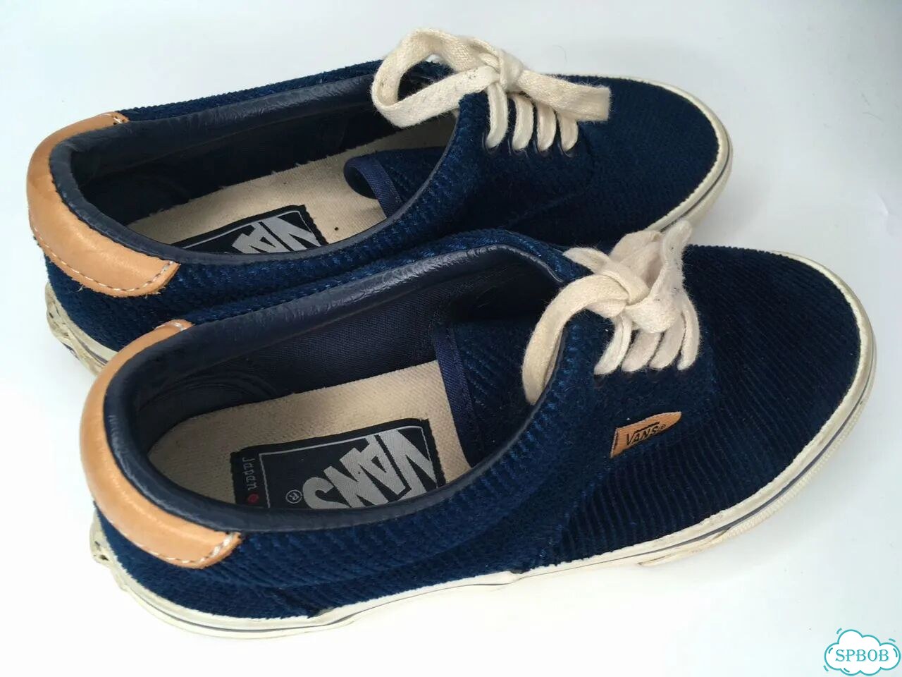 Кеды Vans синие велюр фото 7