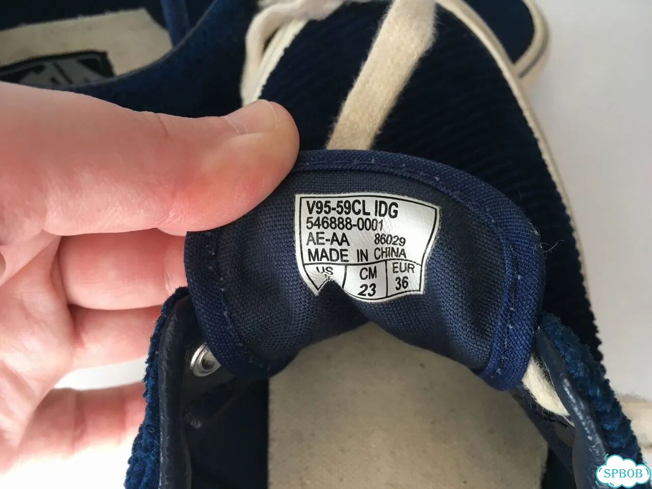 Кеды Vans синие велюр фото 8