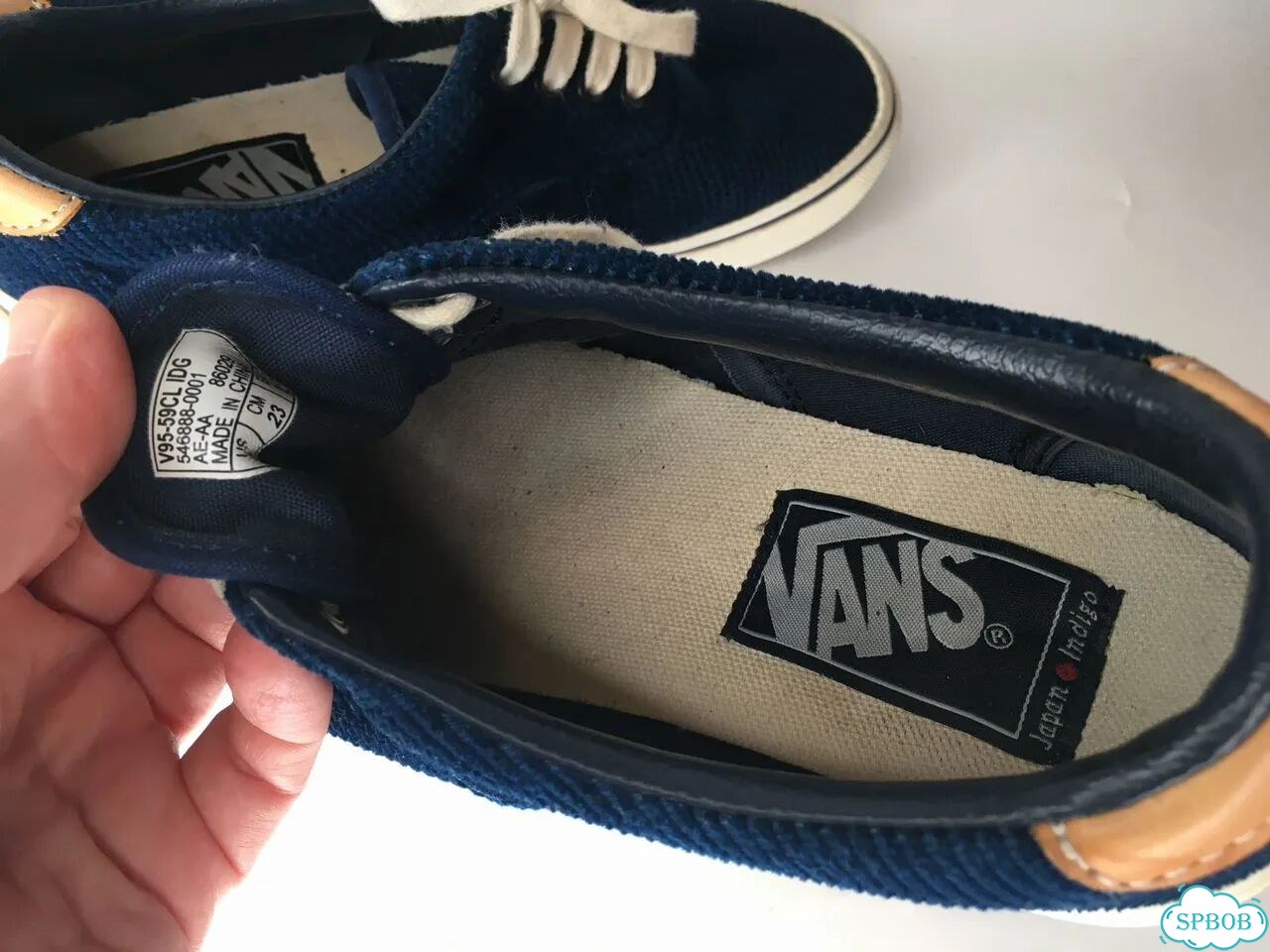 Кеды Vans синие велюр фото 9