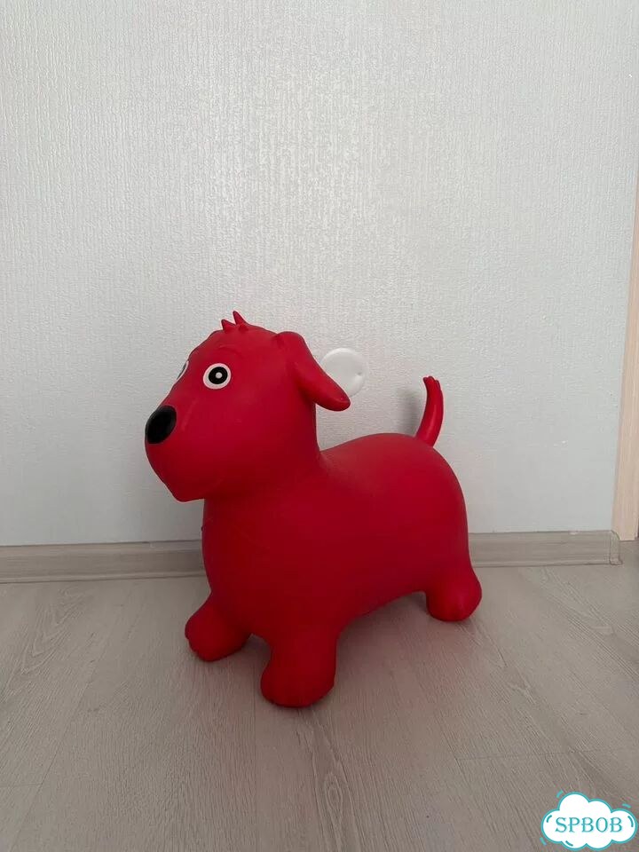 Игрушка прыгунок резиновый собака фото 2
