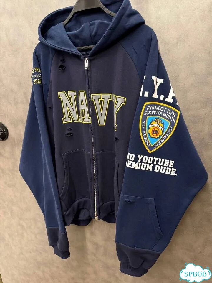 Зип худи Grailz Project G/r Navy фото 5