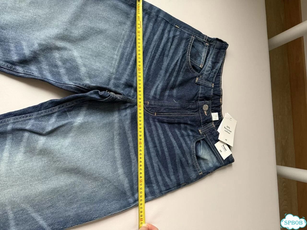 Джинсы hm baggy adjustable waist, 13-14 лет, 164 фото 9
