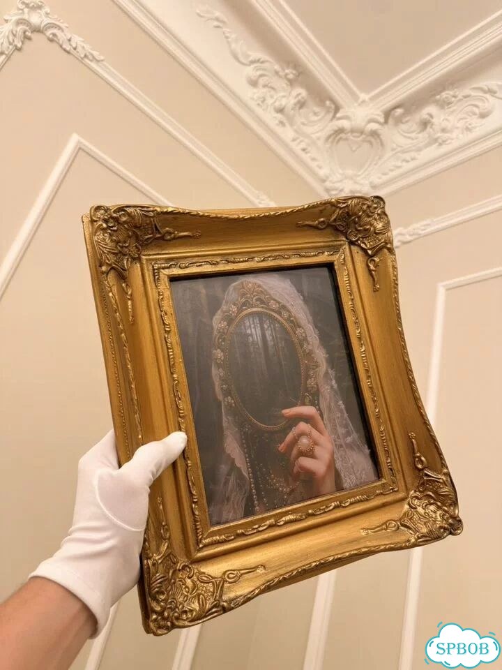 Картина на холсте. Жемчуг и зеркала фото 1