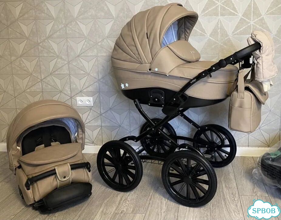 Коляска 2 в 1 indigo special plus экокожа фото 1