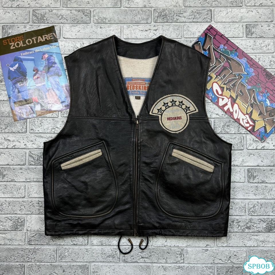 Кожаный жилет Redskins Vintage Yankee Clipper Le фото 1