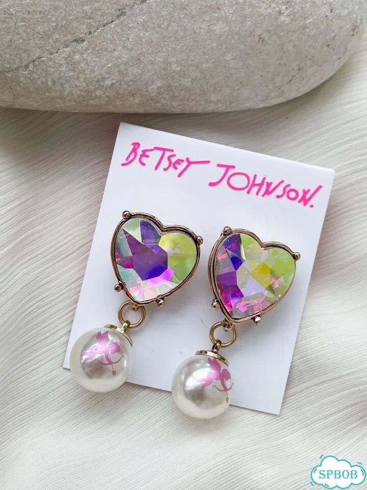Новые серьги Betsey Johnson сердца оригинал фото 1