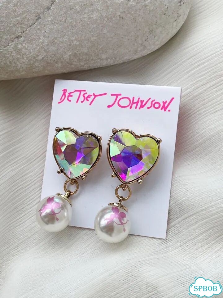 Новые серьги Betsey Johnson сердца оригинал фото 3