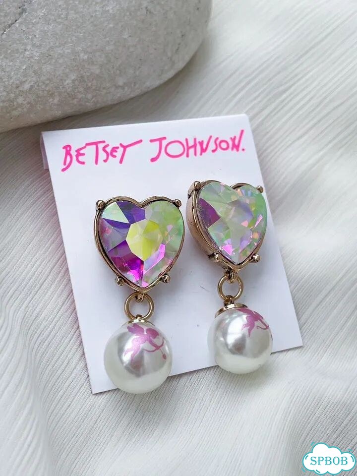 Новые серьги Betsey Johnson сердца оригинал фото 4