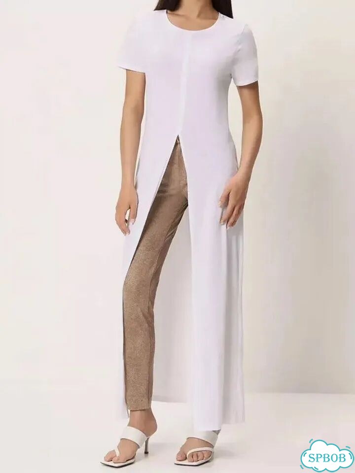 Новая белая туника платье с разрезом Calzedonia фото 1