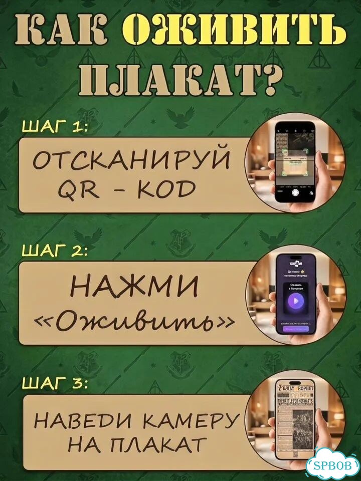 Подарок Газета Гарри Поттер постер на стену фото 3