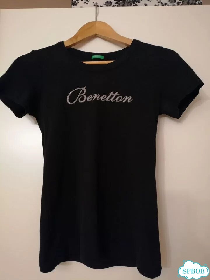 Футболка женская 46, Benetton, оригинал фото 1