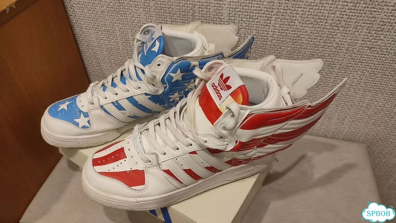 Jeremy Scott Adidas Forum wings 2.0 Hi USA Flag фото 2