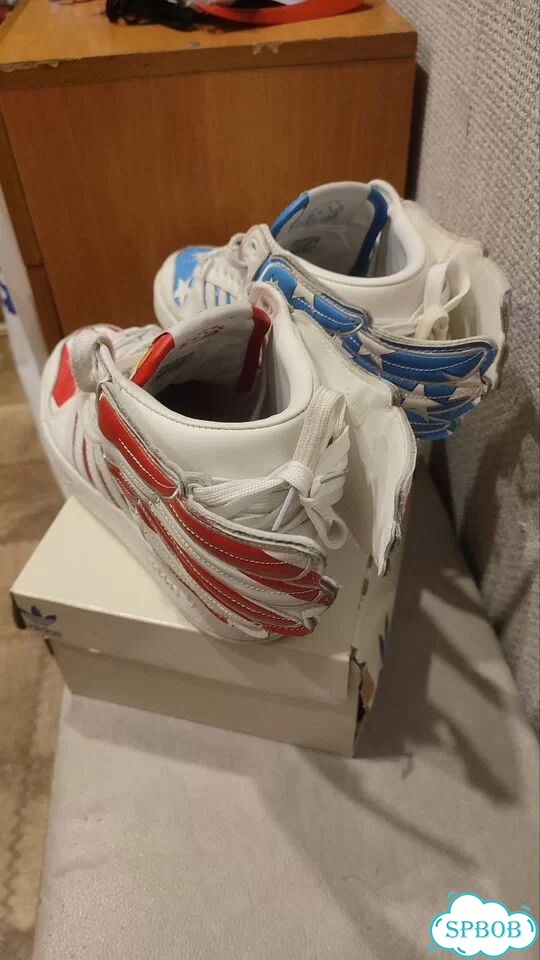 Jeremy Scott Adidas Forum wings 2.0 Hi USA Flag фото 3