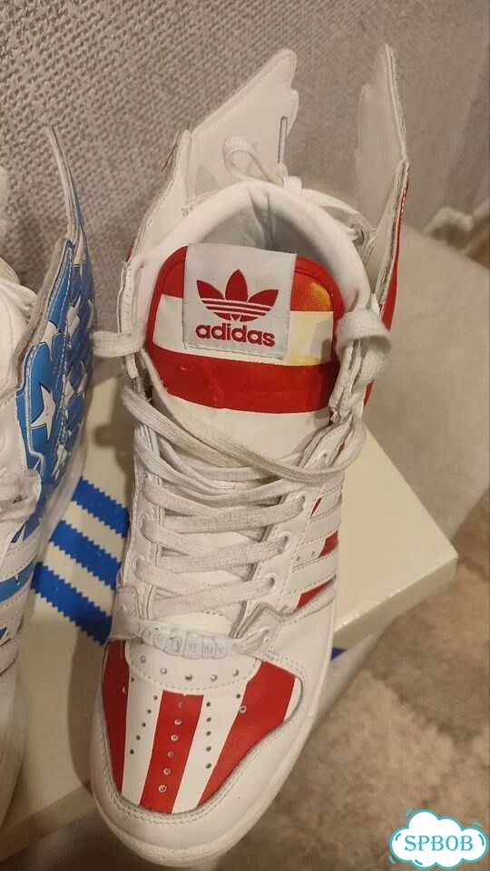 Jeremy Scott Adidas Forum wings 2.0 Hi USA Flag фото 4