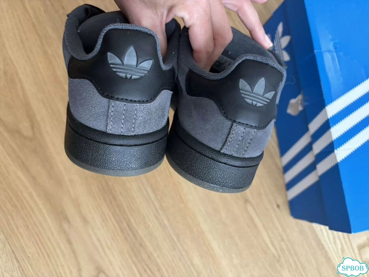 Кеды adidas темно-серые 38,5 фото 6