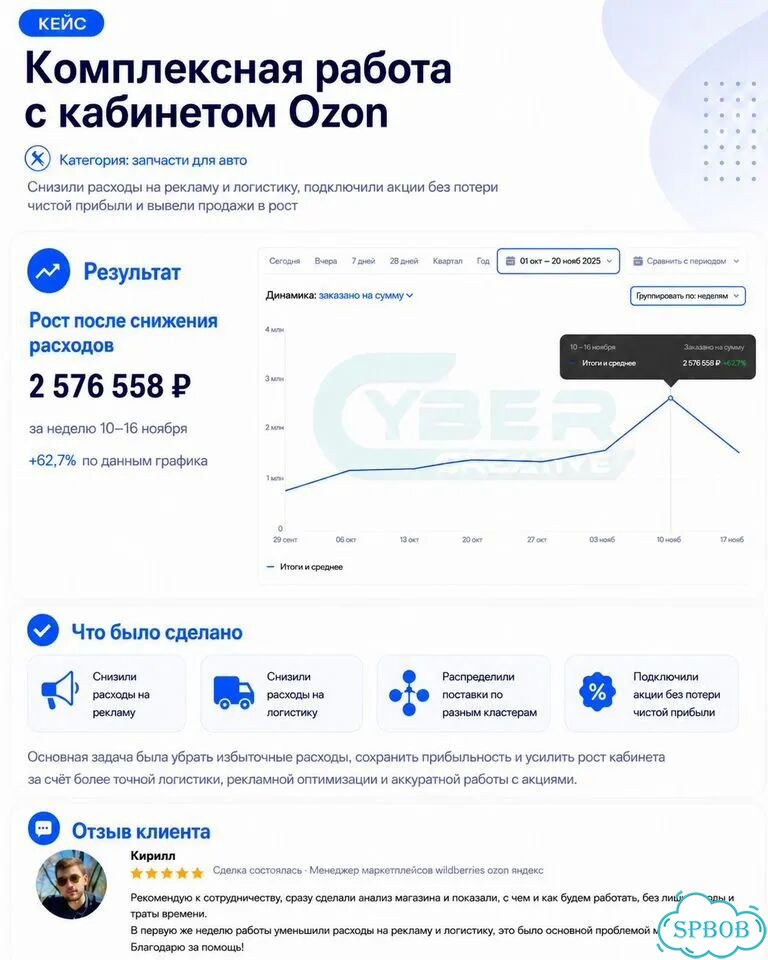 Менеджер Озон вб Яндекс под ключ ведение аудит фото 2