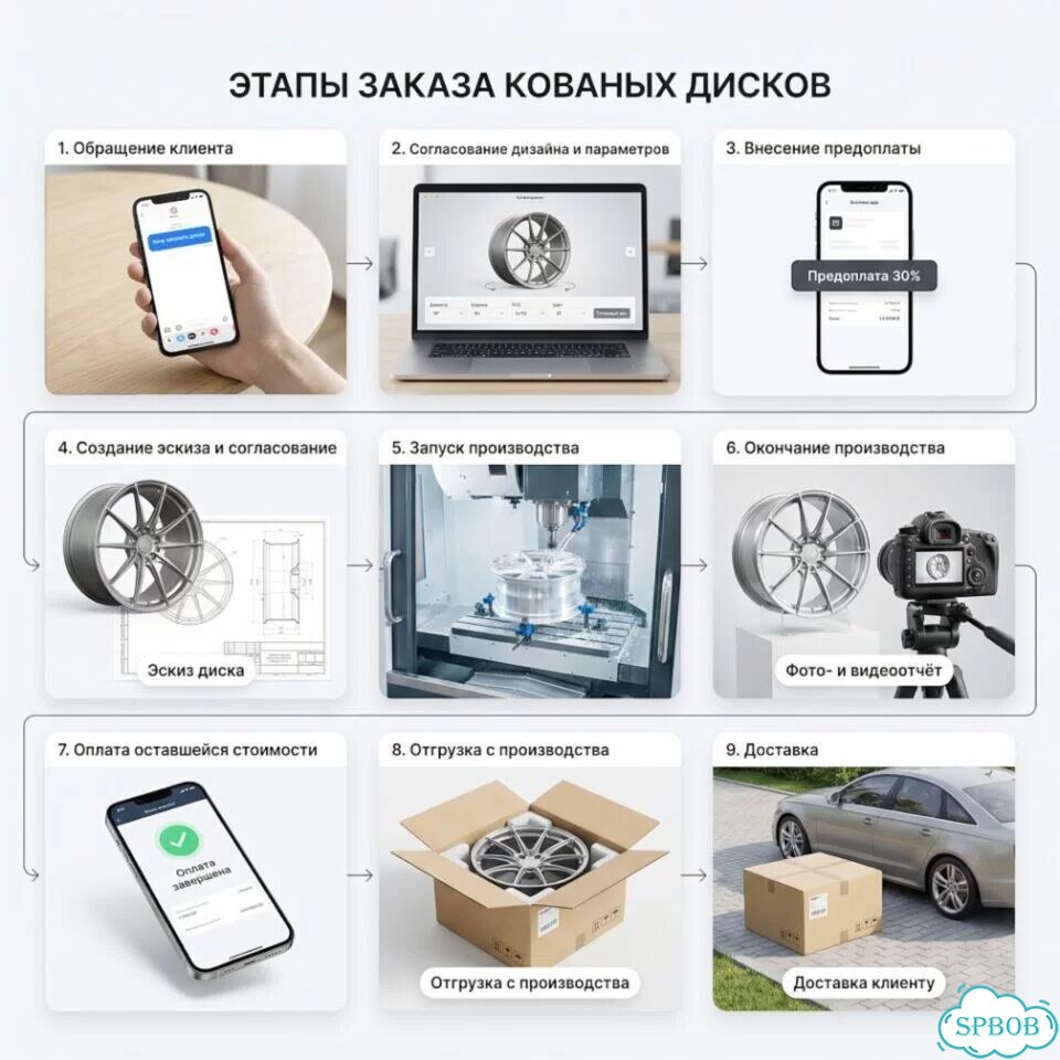 Кованые диски Mercedes-Benz 8.5×R20 5×112 фото 4