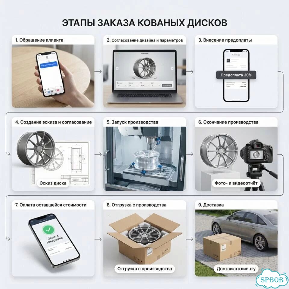 Кованые диски Mercedes-Benz 8.5×R20 5×112 фото 4