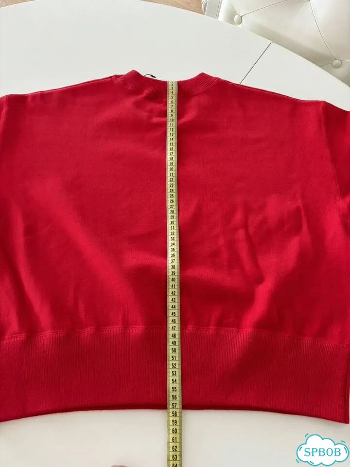 Свитер zara красный новый фото 5