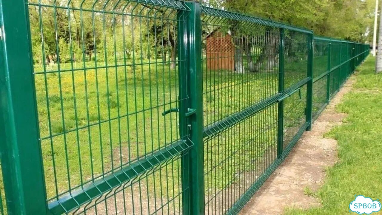 Забор сетка гиттер с установкой фото 4