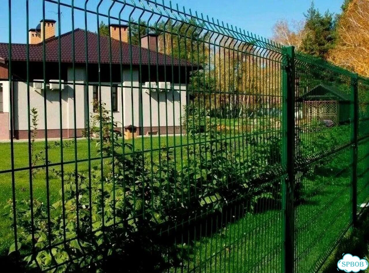 Забор сетка гиттер с установкой фото 7