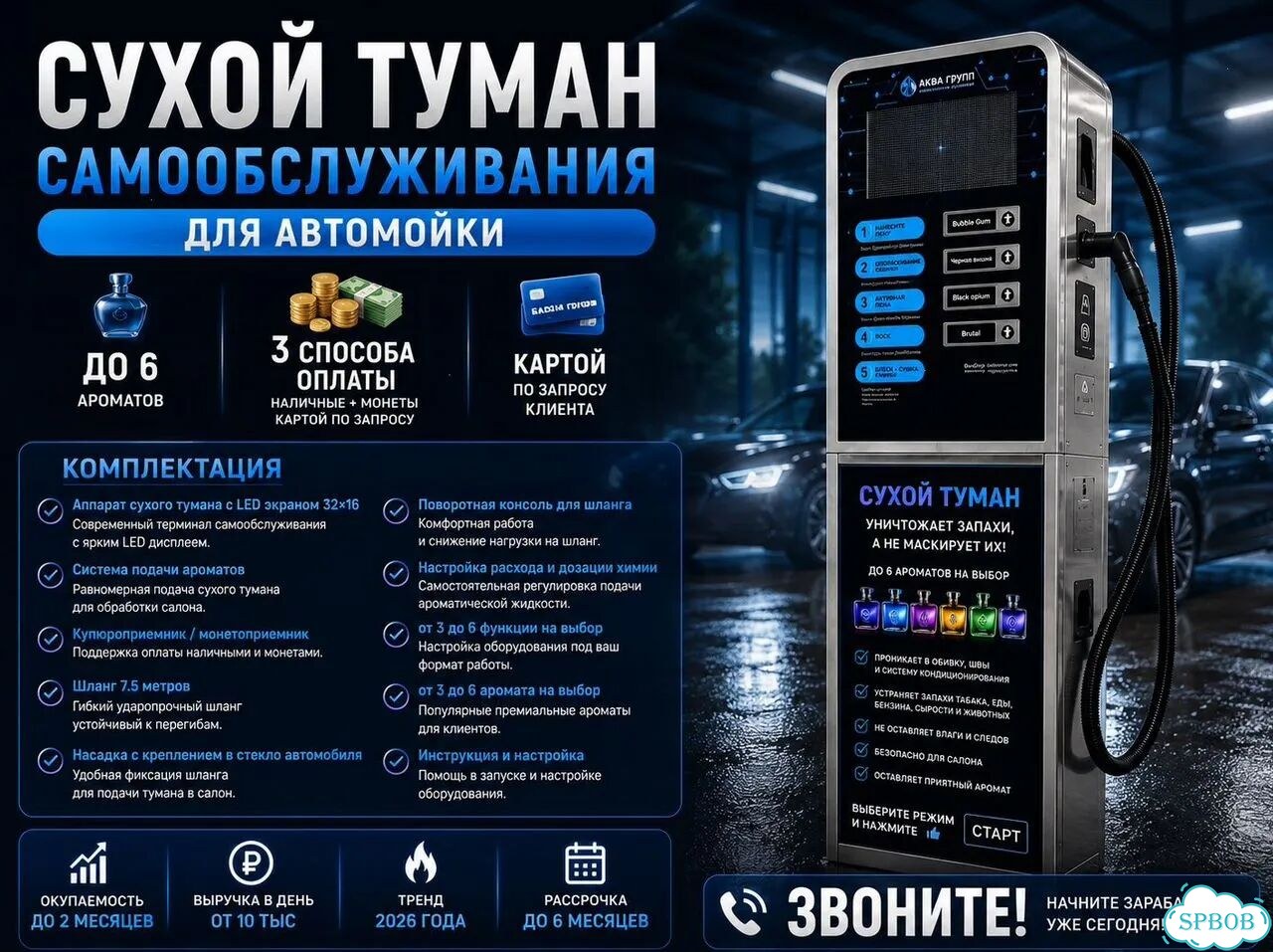 Терминал сухого тумана 4 режима ароматизации exper фото 5