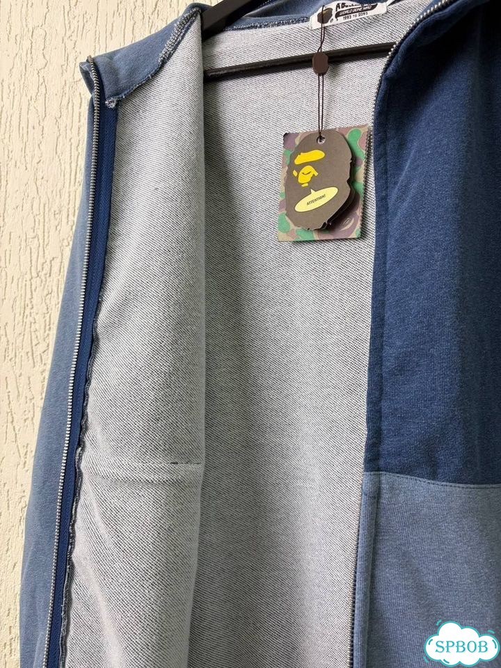 Зип-худи Bape Indigo SS17 S-XL фото 8