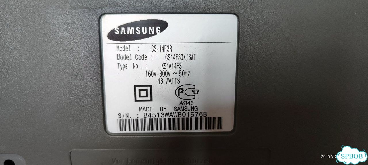 Телевизор Samsung CS14F3X/BWT фото 6