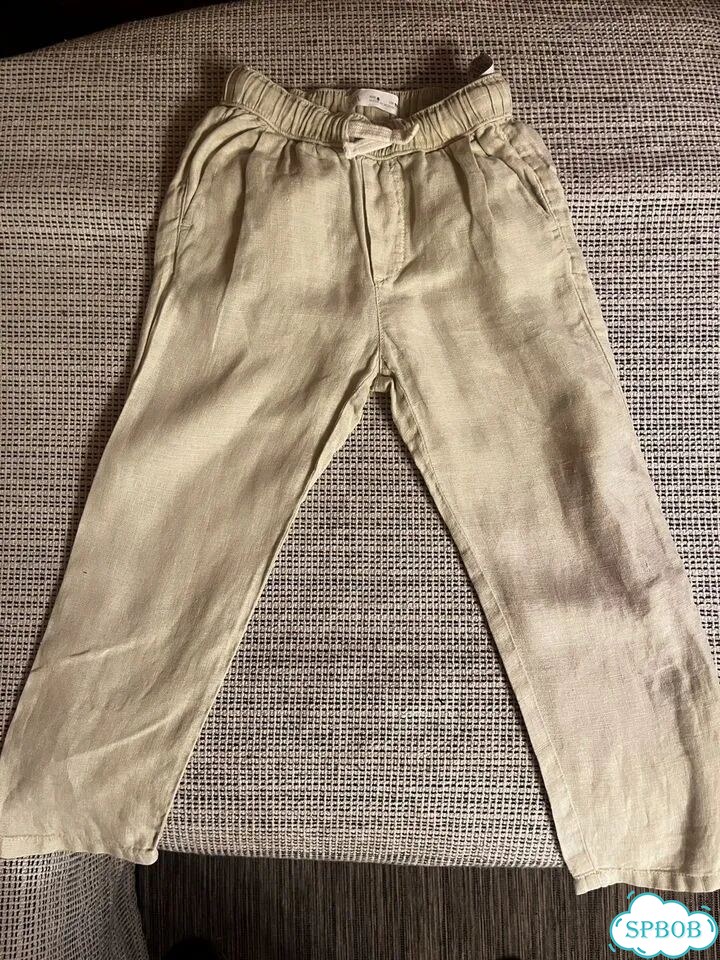 Льняные брюки zara 116 фото 1
